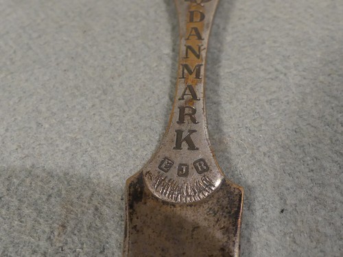 alter Brieföffner Emaille Königswache R IX Danmark versilbert 22 cm - Picture 7 of 7