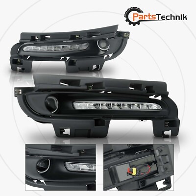 Fits 2012-2016 Jeep Grand Cherokee SRT8 LED DRL Daytime Running Fog Lights