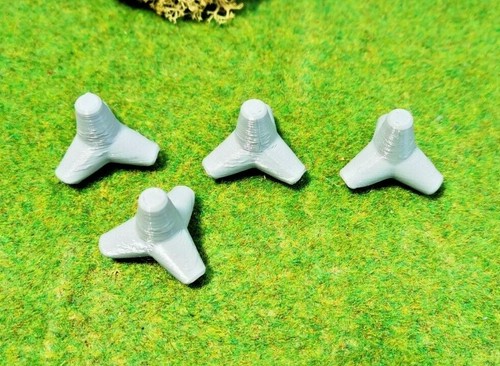 4 Pieza Bloqueo para Tanques Panzerigel Betonigel 2. Weltkrieg Diorama WW2 1:87 - Bild 2 von 4