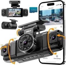 N5 4 Channel Dash Cam 360  View, 1080P Front and Rear Inside, Left Right Dash...