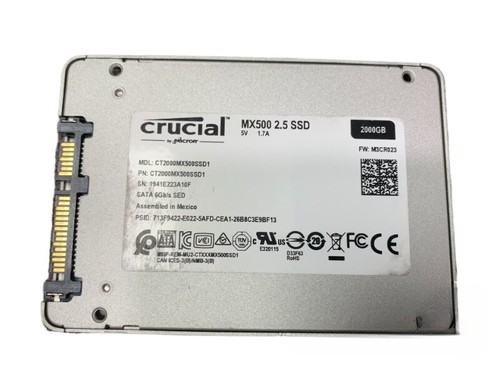 Crucial MX500 2TB SSD 2.5" SATA 6Gb/s Internal Solid State Drive CT2000MX500SSD1