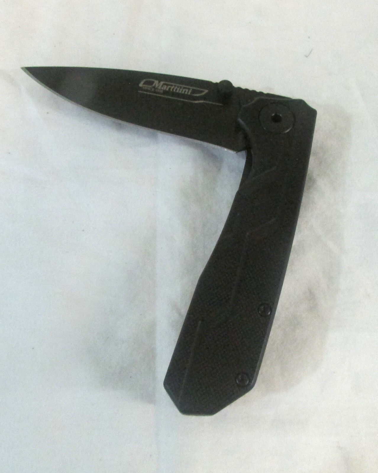 Marttiini Black Folding Pocketknife #970110, In Original Box