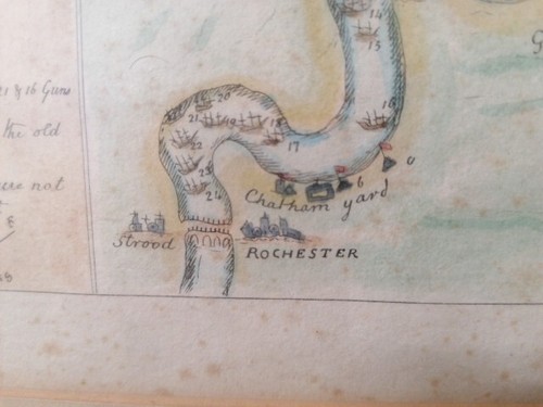 Antique Sidney Hall Map The Royal Dutch Fleet Invasion of Northeast England 1667 - 第 15/24 張圖片