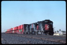 Original Rail Slide - SP Southern Pacific 9358+ Picacho AZ 12-29-1987