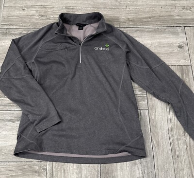 North End Mock Neck 1/4 zip amius Gray Athletic top Size Large