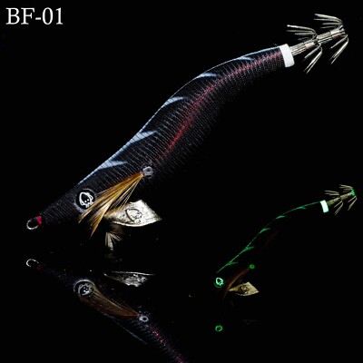 RUI SQUID JIG RED BELLY GLOW ARROW AKA BUTCHER'S FURY SIZE 3.5 EGI FISHING LURE