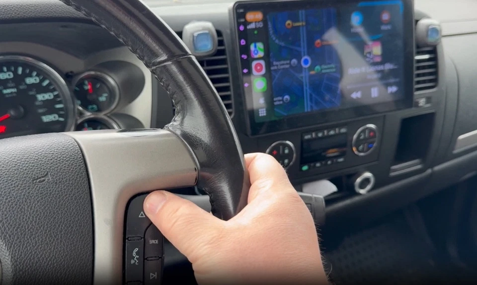 For 08-13 GMC Sierra Chevy Silverado 10.1" Android13 Bluetooth CarPlay Radio GPS - Image 2 of 4