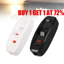 10A 250V On/Off Button Inline Cord Switch for Table Lamp Desk Light Bed Lamp New