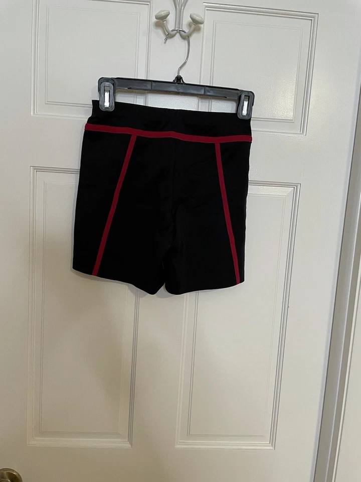 Corsé de ciclismo Ernest Leoty negro Chloé negro rojo pequeño sedoso original $140 Foto 4 de 4