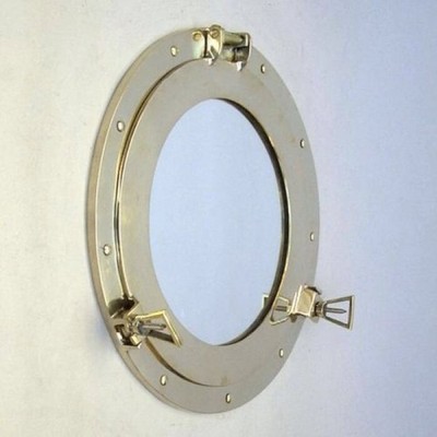 15 '' Bullauge Fenster Spiegel Messing~Messing Bullauge~Schiff Bullauge~Nautisch