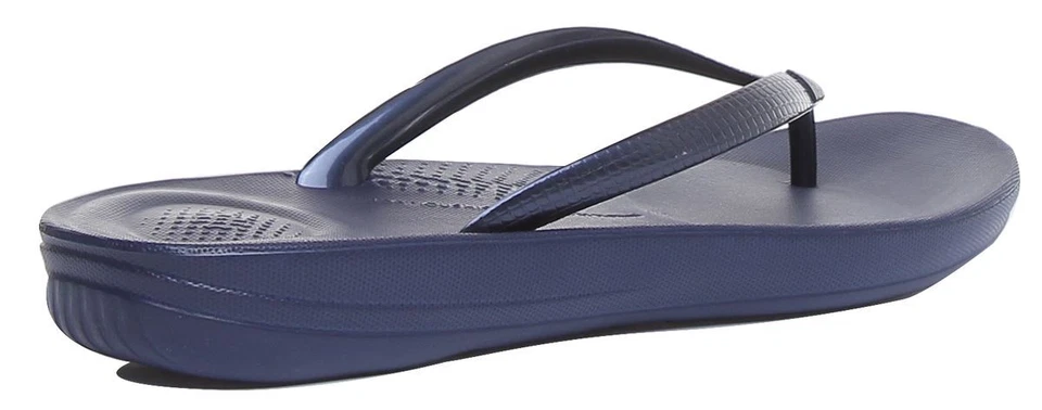 FITFLOP E54-399 Iqushion Súper Ergonómico Chanclas Mujer Azul Marino GB 3-9 - Imagen 3 de 4