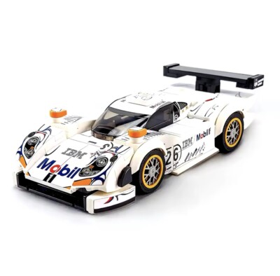 Porsche 911 GT1 996 24h Le Mans 1998 Modell Moc Klemmbausteine