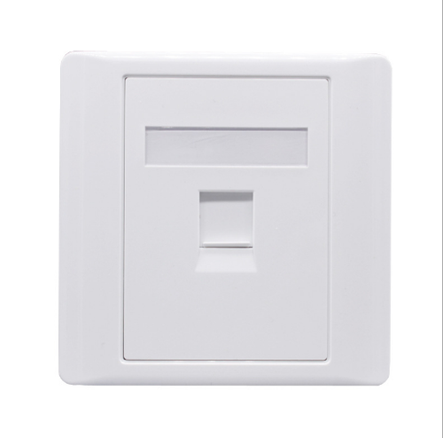 1 Port RJ45 Cat5e Face Plate Wall Socket Ethernet Single Gang FacePlate ...