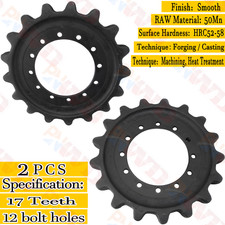 2PCS 12 Hole 17 Teeth Sprocket For CAT 279C 279D 289C 289D 299C 299D 289C2 Heavy