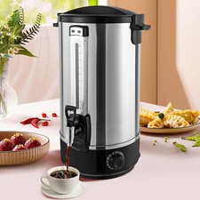 20L Commercial Eletric Hot Water Dispenser Countertop Water Boiler 110V 2200W