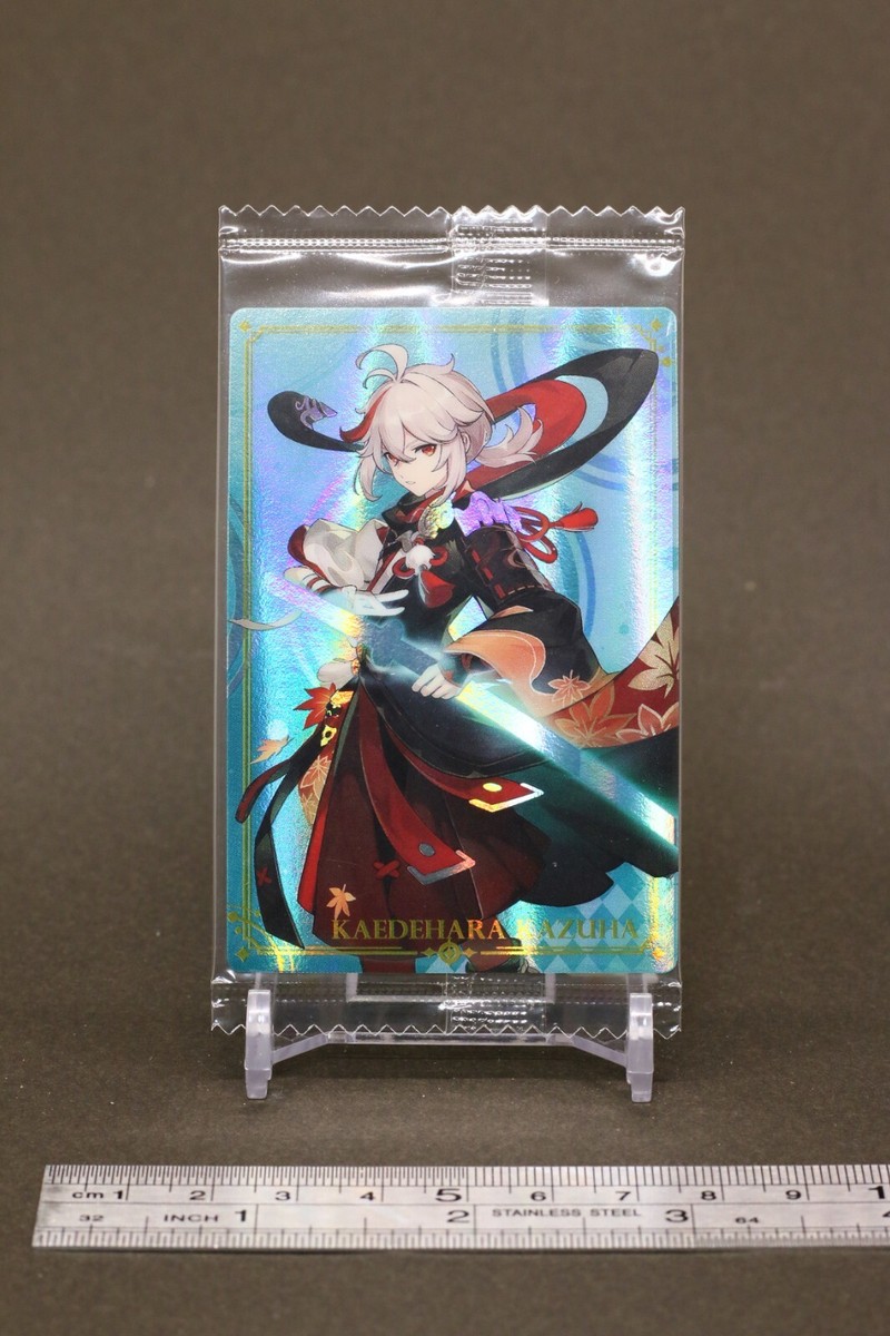 Kaedehara Kazuha Genshin Impact Wafer Card Unopened BANDAI TCG