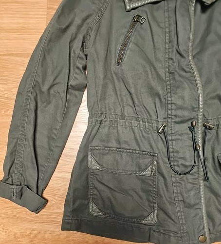 I Heart Ronson Green Cotton Jacket Size Small - Picture 7 of 12