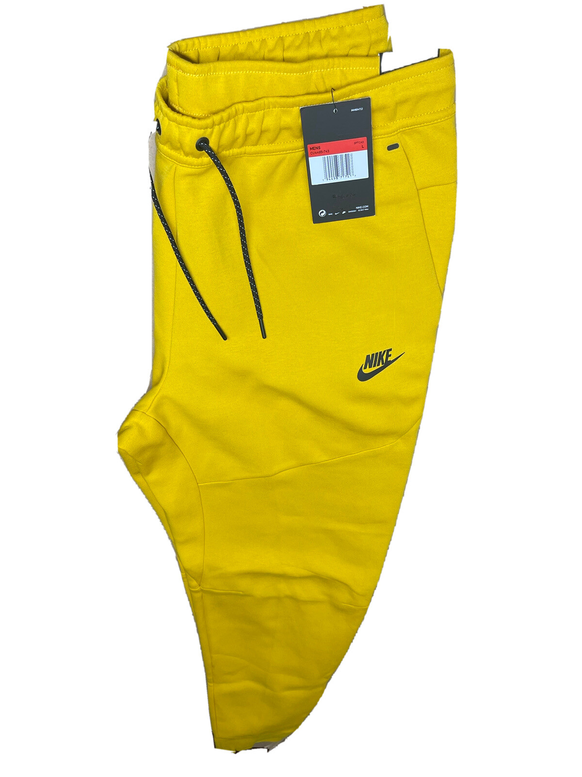 Nike Tech Fleece Joggers Sweatpants￼ Sz Large (CU4495 743) Yellow/Black |  eBay