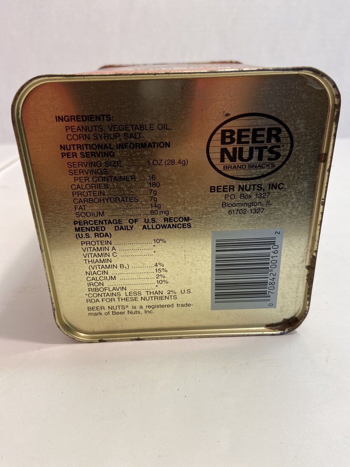 Vintage Limited Edition Beer Nuts Tin In Bloomington, Ill eBay
