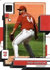Tony Santillan 2022 Panini Chronicles #26 Clearly Donruss Cincinnati Reds