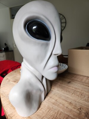 Extremely Rare! Alien Roswell Area 51 Lifesize Alien Bust Figurine