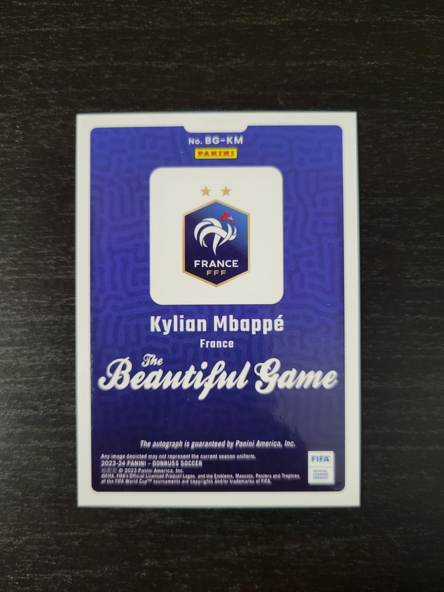 エムバペ 直筆サイン 2023-24 Panini donruss Mbappe 2023-24 Panini Donruss - Beautiful Game Auto-RED #BG-KM