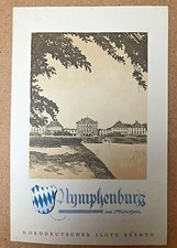 5 MAY 1938 MENU SS STUTTGART NORDDEUTSCHER LLOYD BREMAN NYMPHENBURG PALACE