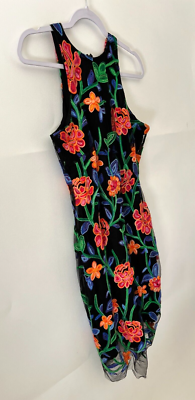 Alexia Admor Dress Womens XS Black Floral Embroidered Sleeveless Bodycon Spring | eBay Alexia Admor Dress Womens XS Black Floral Embroidered Sleeveless Bodycon Spring | eBay