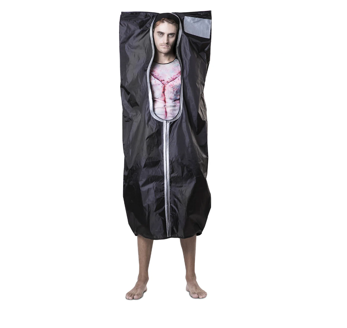 Bodybag Costume Adult Black Bodybag Costume Adult Black