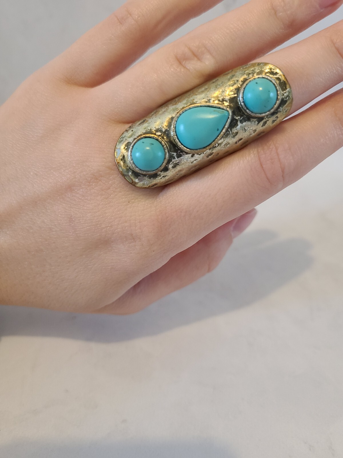Turquoise Statement Ring - image 3