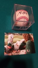 Ryan Braun Signed Autographed College NCAA Game Used Baseball Miami Hurricanes 
