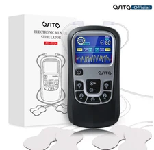 Dual Channel Electric Pulse Massager Tens Unit EMS Muscle Stimulator Pain Relief