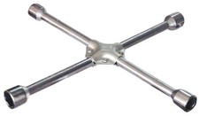 CHIAVE A CROCE PER RUOTE DI AUTO 17 19 21 23 mm IN ACCIAIO ROBUSTA PNEUMATICI