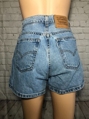 VINTAGE Levis 950 Relaxed fit high waist shorts 9 JR button fly | eBay