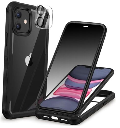 Privacy Phone Case for with Built-in Anti Peep Tempered Glass iPhone 11  Black | eBay
