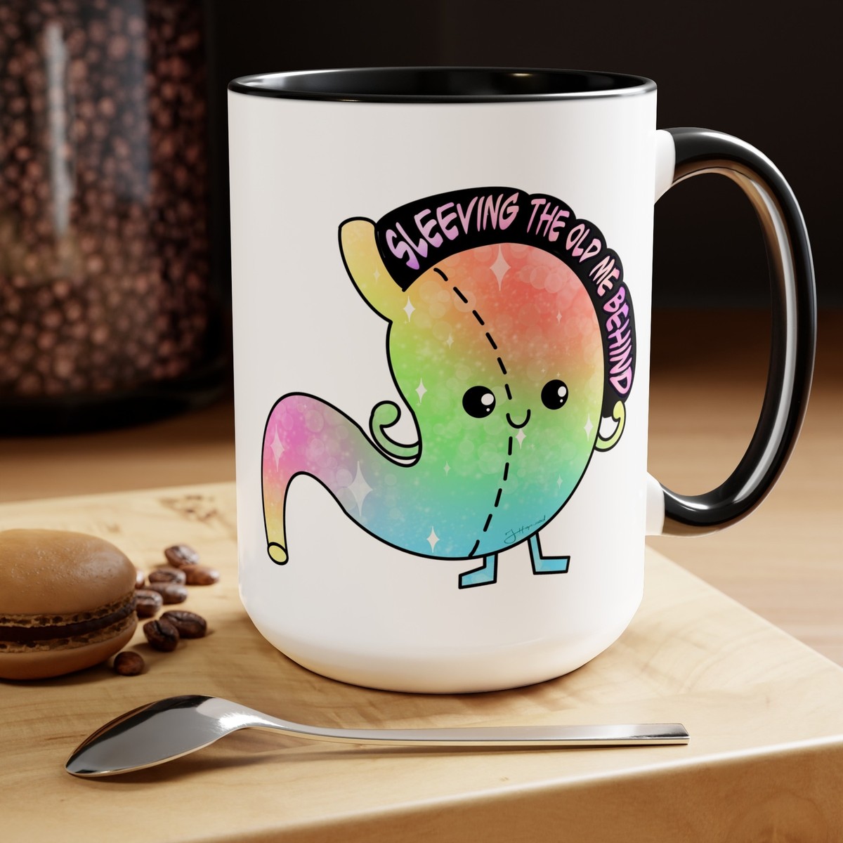 Cute Gastric Sleeve Coffee Mug 15oz, Bariatric Surgery