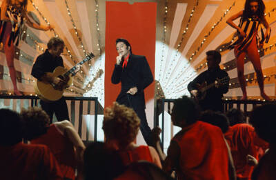 Elvis Presley during Special on Elvis '68 Comeback 1960s TV Photo 61