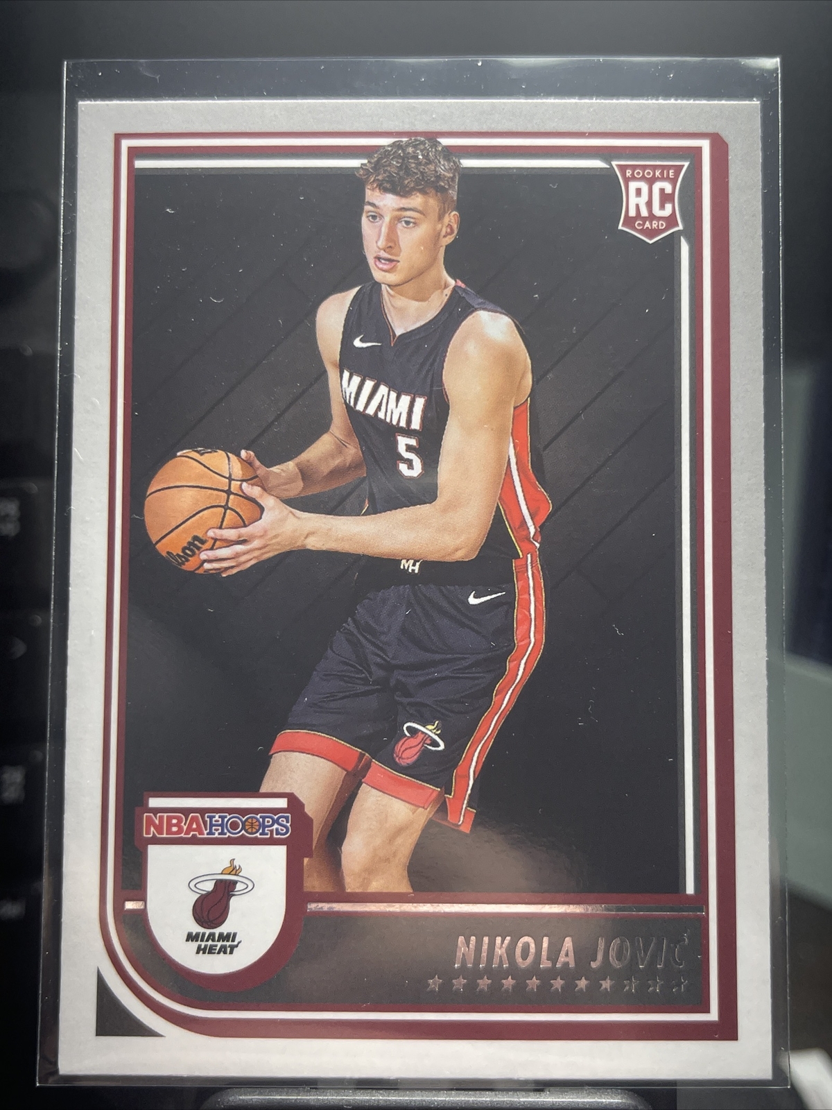 Nikola Jovic 2022-23 Panini NBA Hoops Rookie RC Base #256 Heat