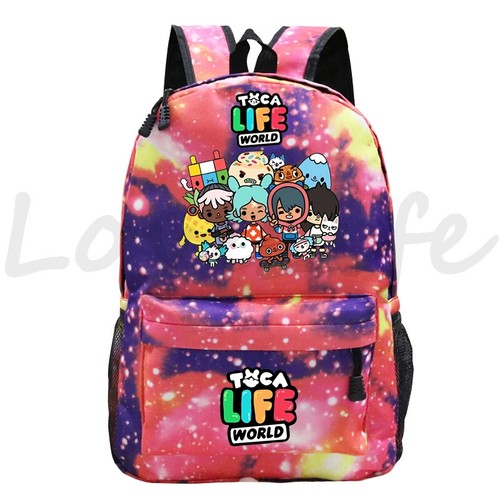 Toca&Life World School Backpack Bag Rucksack Mochila Bookbag Toca Boca Bagpack - Picture 3 of 32