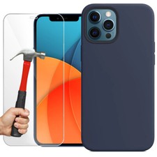 Custodia per IPHONE 13 Pro Max 12 11 XR XS Max 8 7 6+ Protezione Vetro Temperato