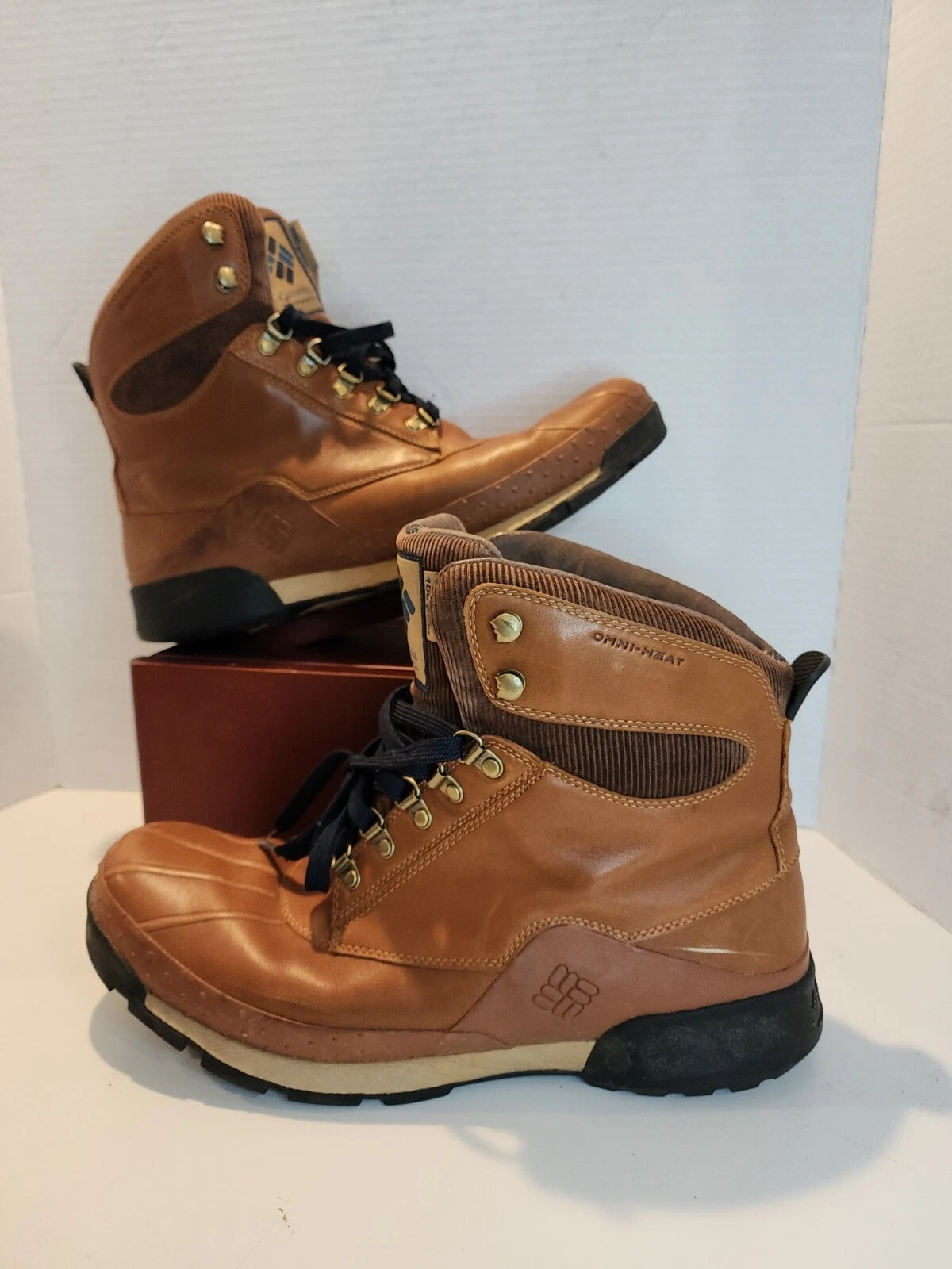 MENS'S SZ 14 COLUMBIA BUGABOOT WATERPROOF 100 GRAIN BOOTS BM3871-242 OMNI HEAT