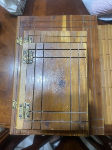 Vintage Cedar Boxes Shaped Like Books Set Of 3
