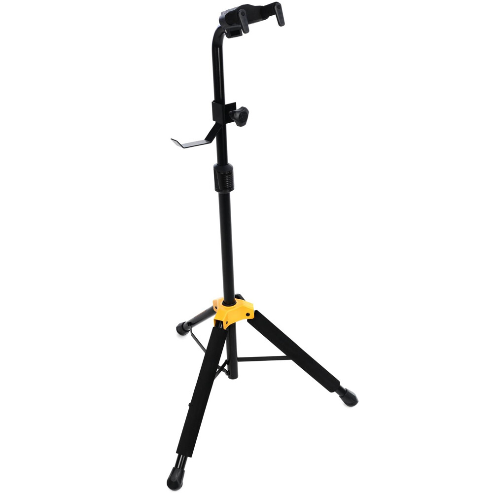 Hercules GS414B PLUS Single Guitar Stand with Strap/Headphone