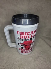 Vtg 90s Betras  Chicago Thermo Mug Official NBA