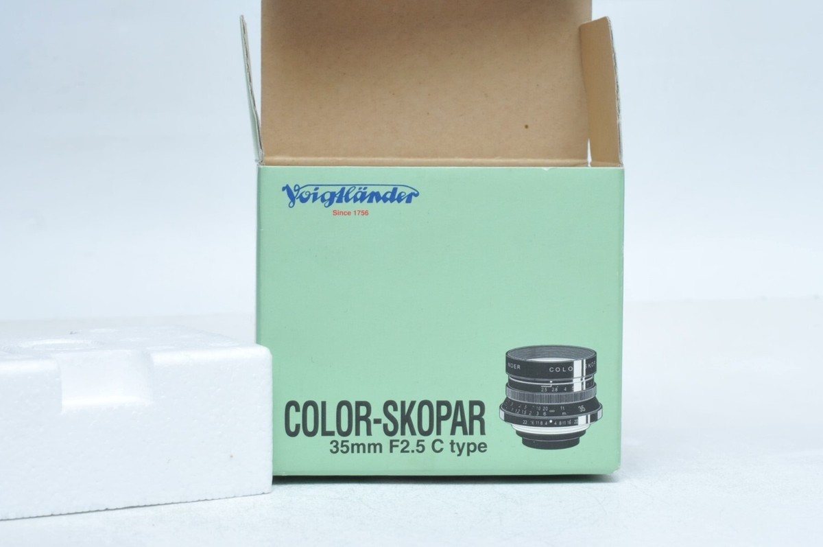 EMPTY BOX Voigtlander 35mm F2.5 C Type Color Skopar Lens | eBay UK