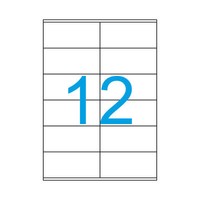 105X48 Mm 600 Luma Etiketten Weiss Adressaufkleber 50 Blatt A4 105X48 Vielzweck