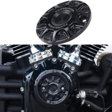 Black Timer Points Cover for Harley Street Glide Fat Boy Street Bob Road King 