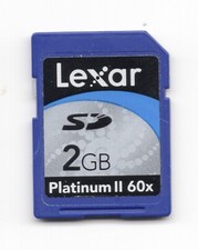 Lexar Platinum II 60x 2GB SD Genuine Camera Memory Card