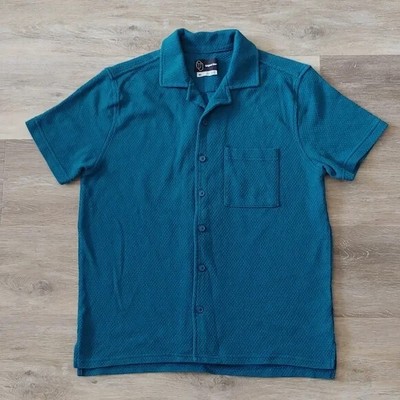 NWOT Original Use Men's Blue Short Sleeve Button Down Shirt Size M