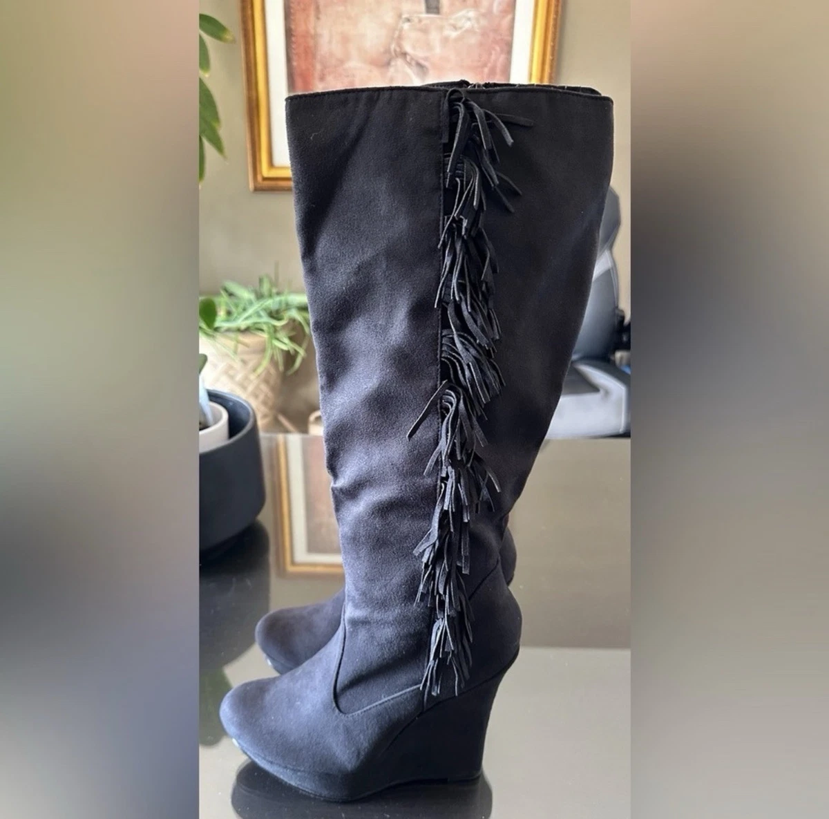 Sandale Compensée Michael Antonio Gravity - Cognac - Taille 6 M US - Neuf Avec Emballage